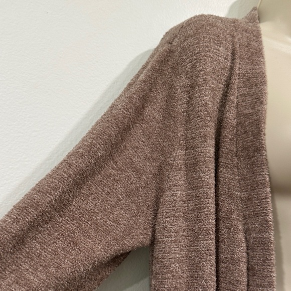 Barefoot Dreams CozyChic Lite  Brown Long Cardigan - Picture 5 of 13
